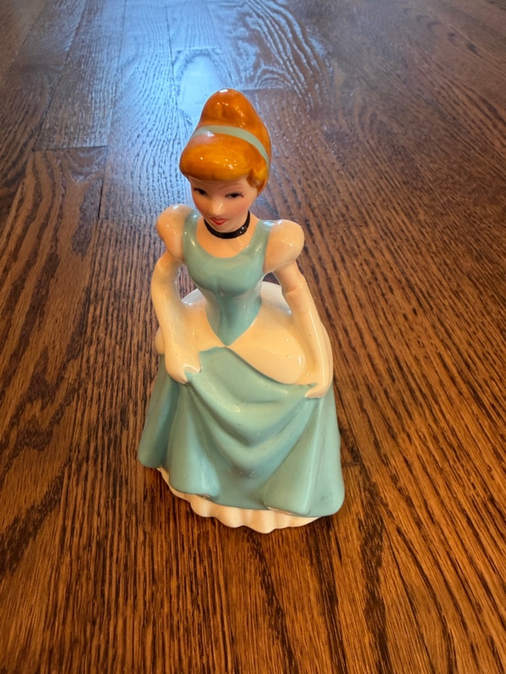 Vintage Walt Disney Productions Cinderella Ceramic Porcelain 6” figurine Japan